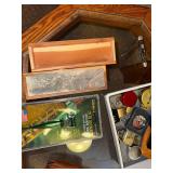 Mixed Lot of Vintage Outdoor and Survival Gear with Locks and Knife