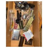 Mixed Lot of Vintage Outdoor and Survival Gear with Locks and Knife