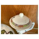 Collection of Vintage Glassware, Pink Plates, Bowls, and Decorative Pieces