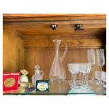 Assorted Vintage Glassware and French Porcelain Plate Collection