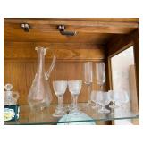 Assorted Vintage Glassware and French Porcelain Plate Collection