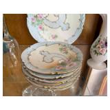 Assorted Vintage Glassware and French Porcelain Plate Collection