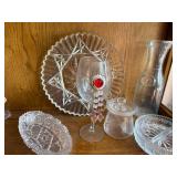 Collection of Vintage Cut Glass and Crystal Tableware