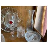 Collection of Vintage Cut Glass and Crystal Tableware