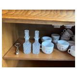 Set of  Carlsbad Austria Porcelain Teacups with Floral Pattern