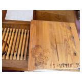 Kitchen Decor and Utility Collection with Cutting Board, Wall Art, Trivet, Tile, and Basket