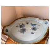 El Palomar Mexico Handcrafted Pottery Set with Bird and Floral Motif