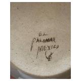 El Palomar Mexico Handcrafted Pottery Set with Bird and Floral Motif