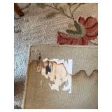 Floral Area Rug with Pink and Green Pattern