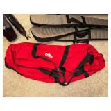 Collection of 4 Soft Rifle Cases and 1 Outbound Red Gear Bag