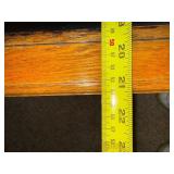 Wood and Glass Octagonal Coffee Table with Etched Duck Image 36x22 Inches