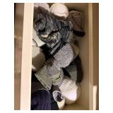 Cold Weather Clothing Lot with Hats, Gloves, Socks, and Sweaters