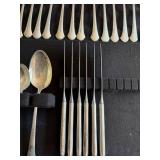 Towle Sterling Silver Flatware in Chippendale Pater - Includes Forks, Spoons, Knives, and Serving Pieces - Total Weight 54+ ounces