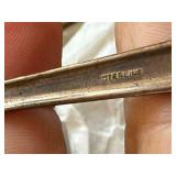 Sterling Silver Baby Rattle and Brush Set J.B. Hudson/Lewis Wolf 47.1g