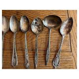 Vintage Sterling Silver Flatware and Napkin Ring Collection, 210.1g