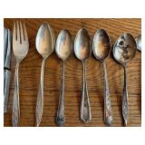 Vintage Sterling Silver Flatware and Napkin Ring Collection, 210.1g