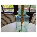 Glass Beverage Dispenser with Spigot, Hexagonal, Made in Italy