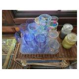 Set of 12 Assorted Colorful Drinking Glasses and Tumblers