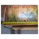 Decorative Serving Tray and Colorful Basketware Lot