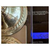 Lot of Weighted Sterling Silver Candle Holders and Sterling Handle Knives