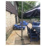 Large Outdoor Cantilever Patio Umbrella with Base