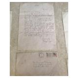 Framed Collection of Ronald Reagan Signed Letters and Envelopes with Provenance