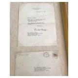 Framed Collection of Ronald Reagan Signed Letters and Envelopes with Provenance