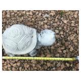 Concrete Turtle Garden Statue with Rope Shell Design