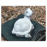 Concrete Turtle Garden Statue with Rope Shell Design
