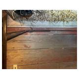 Antique Percussion Cap Long Gun with Ornate Wood Stock