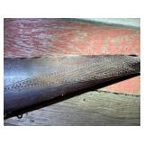 Antique Percussion Cap Long Gun with Ornate Wood Stock