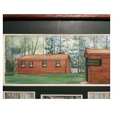 Framed 1998 Mixed Media Artwork by Ostajeski - Peacock