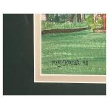 Framed 1998 Mixed Media Artwork by Ostajeski - Peacock