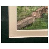 Framed 1998 Mixed Media Artwork by Ostajeski - Peacock