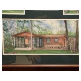 Framed 1998 Mixed Media Artwork by Ostajeski - Peacock