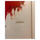 Set of 5 Arnold Friberg Canadian Mountie Art Prints in Frames