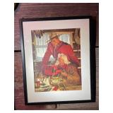 Set of 5 Arnold Friberg Canadian Mountie Art Prints in Frames