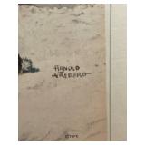 Set of 5 Arnold Friberg Canadian Mountie Art Prints in Frames