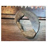 Vintage Two-Man Crosscut Saw and Wooden Herb Chopper Set