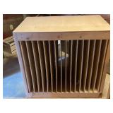 Set of 2 Wooden Storage Racks with Vertical Dividers