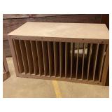 Set of 2 Wooden Storage Racks with Vertical Dividers
