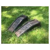 Pair of Heavy-Duty Plastic Car Ramps