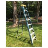 Werner 8 Ft Fiberglass Step Ladder 250 lb Capacity