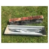 Pair of Foldable Metal Sawhorses with Paint Residue