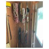 Assorted Rope, Bungee Cords, and Pulley Collection