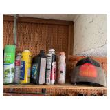 Collection of Automotive Fluids, Insect Sprays, and Lighter Fluids