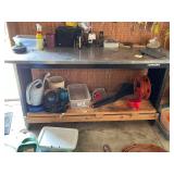 Husky Stainless Steel Workbench with Shelf - CONTENTS NOT INCLUDED - SEE PREVIOUS LOTS