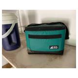 Collection of Coolers, Jugs, Bottles, and Arctic Zone Tote