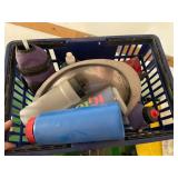 Collection of Coolers, Jugs, Bottles, and Arctic Zone Tote