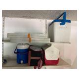 Assorted Coolers and Insulated Bag